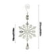 thumbnail image 3 of Adornos navideños para árbol: colgante con forma de copo de nieve, campanas de hierro y estrella explosiva. Decoración navideña para ventana., 3 of 6