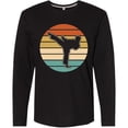 thumbnail image 3 of Inktastic Karate Martial Arts Silhouette Long Sleeve T-Shirt, 3 of 5