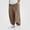 Khaki, variant on HAOTAGS Kids Sweatpants (1-13) Fleece-lined thickened Elastic Waist Side Pockets Sports Thin Corduroy Pants Khaki Size 5T