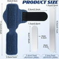 thumbnail image 6 of Happon 4 Pieces Toe Splint, Toe Straightener for Hammer, Toe Corrector for Women, Toe Wrap Toe Covers for Women Men Broken Toe Support for Bent Toe Claw Toe Crooked Toe (Blue), 6 of 7