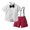 Red, variant on Toddler Boys Clothes Set Short Sleeve Shirt Tops Shorts with Tie Child Gentleman Outfits Sets Size 18-24 Months ,Red