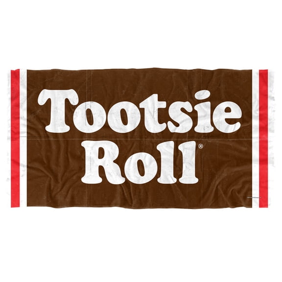 Tootsie Roll Beach Towel, 30"x60", Wrapper Beach Towel