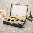 thumbnail image 1 of Mgaxyff Dust-proof Box Organizer, Glasses Storage Box, Black With Transparent Cover For Home Glasses Shop, 1 of 8