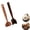Sapele + Teak, variant on Wooden Meat Chopper, Wooden Ground Beef Potato Masher, hamburger smasher tool, Multi-Use Wood Meat Separator and Long-lasting Kitchen Utensil