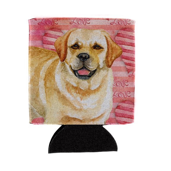 Carolines Treasures BB9751CC Golden Retriever Love Can or Bottle Hugger  Can Hugger multicolor