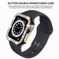 thumbnail image 3 of Worryfree Gadgets Bling Bumper Case for Apple Watch Black/Gold 40mm (C19-BKGD40), 3 of 7