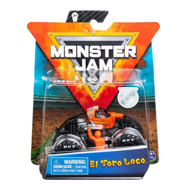 Vehículo a Escala Monster Jam Spin Master 1:64 El Toro Loco