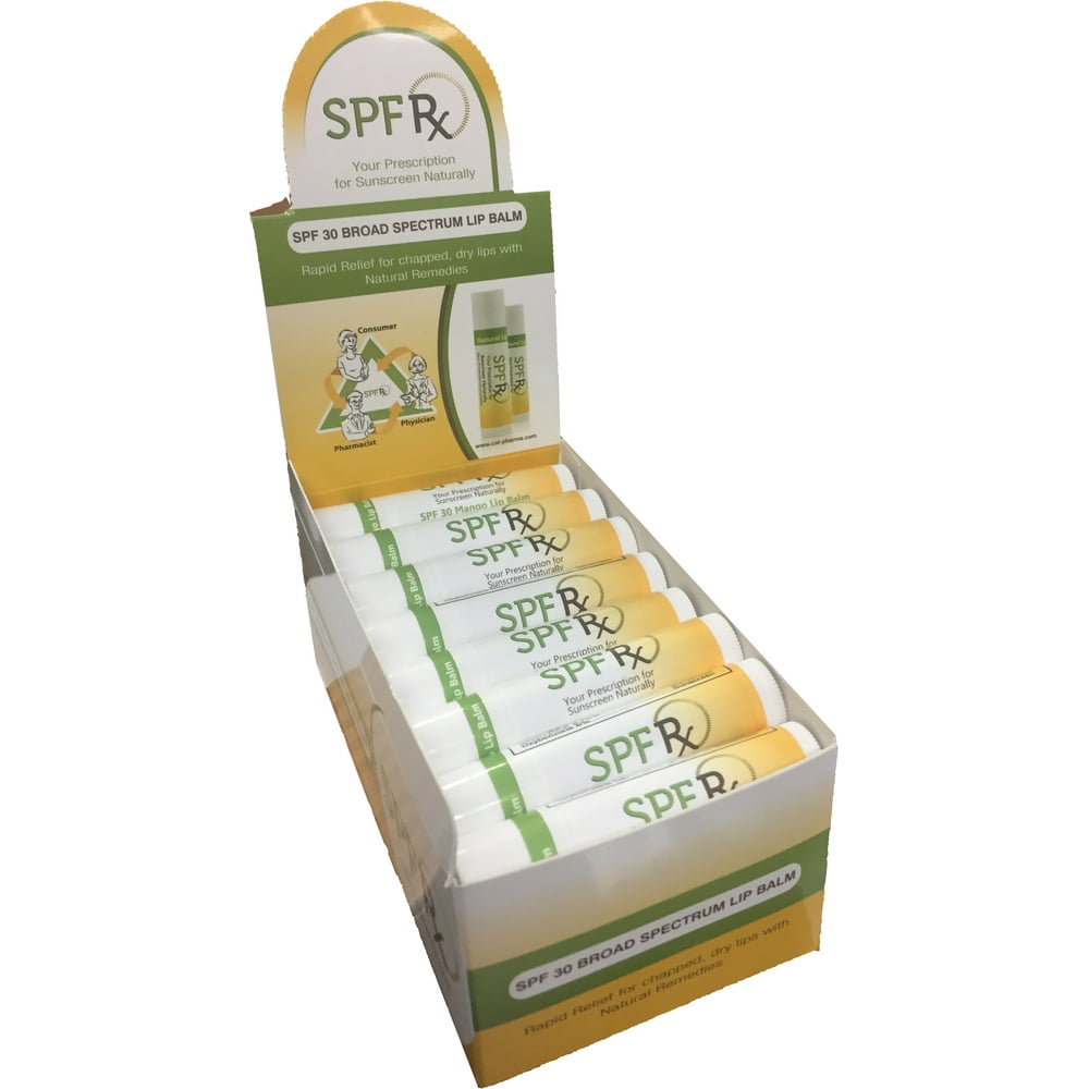 SPF Rx SheaButter Lip Balm SPF 30 with Vitamin E Sunscreen with