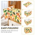 thumbnail image 2 of Yayeee Collapsible Cube Storage Bin with Lid Fabric Closet Decorative Basket with Handles, Green Retro Autumn Leaves, 2 of 7