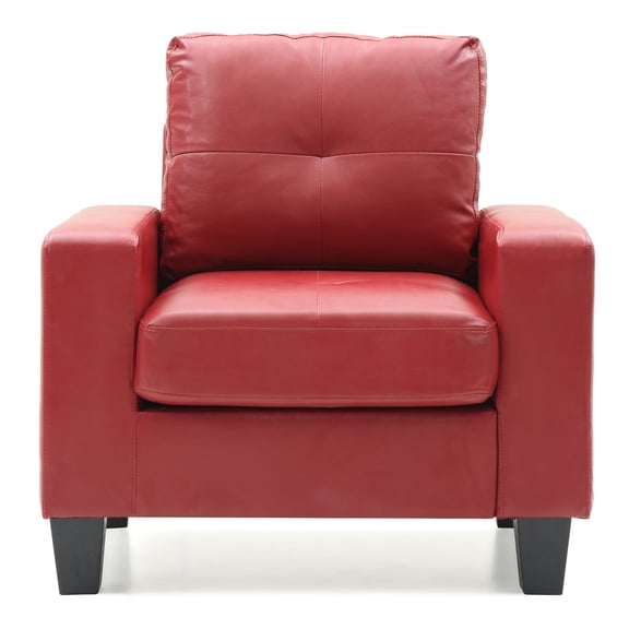 Newbury Red Removable Cushions Accent Chair