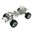 thumbnail image 4 of Chasis de carrocería de coche RC 1/12 con ruedas, fácil de instalar, piezas de montaje profesionales para bricolaje para coche de orugas H12Y a escala Plata, 4 of 10