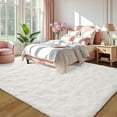 thumbnail image 2 of Ultra Soft Indoor Modern Area Rugs Fluffy Living Room Carpets for Children Bedroom Home Dr Nursery Rug 6x9 Feet, Cream, 2 of 4