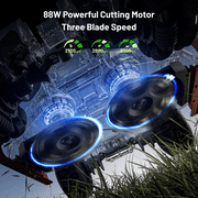 Mammotion LUBA 3 AWD 1500H Robot Lawn Mower , 0.37Acres,360° LiDAR+Dual-Cam AI Vision, 80% Slopes,2.2-4.0in Cut