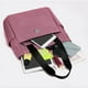 thumbnail image 5 of Bolso tote de nailon de gran capacidad para mujer | Bolso impermeable con compartimento con cremallera | Asas anchas acolchadas para uso diario, compras y viajes, 5 of 6