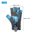 thumbnail image 2 of Uxcell Fishing Gloves Breathable Fingerless Fishing Sun Protection Gloves for Men and Women, Blue (L Size), 2 of 6