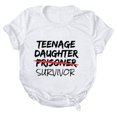 thumbnail image 5 of YDLCAFD T-Shirts pour Femmes Coupe Ample Graphique T-Shirt Décontracté Imprimé Mode Manches Courtes Col Rond Ample, 5 of 5