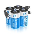thumbnail image 1 of Baterías recargables de litio D Artman 9000 mWh, paquete de 4, 1,5 V, 1 of 7
