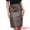Brown, variant on DARING DIVA Women's Faux Leather PU Elastic Bodycon Pencil Midi Skirt X-Small Black