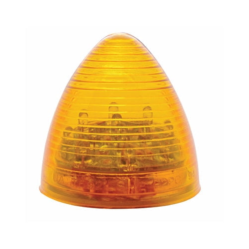 Amber 2" Round 9 LED Truck Trailer Side Marker Clearance Light Kit / Grommet