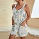 thumbnail image 2 of Pantalones Cortos de Mujer Casual Suspender Impresión Pantalones Cortos de Bolsillo, Pantalones Cortos de Mujer con Bolsillos, 2 of 6