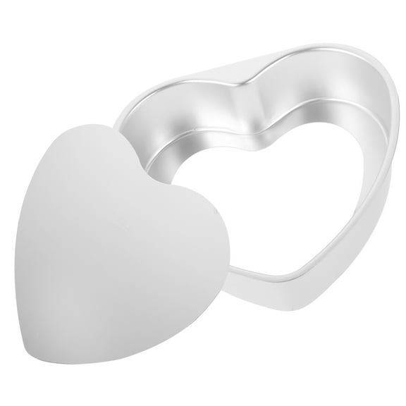 Heart Shaped Cake Pan With Removable Bottom 6 Inch Aluminum Heart Cupcake Mold Funny Chocolate Tins Diy Baking Mold Tool For Christmas Kitchen Wedding Birthday