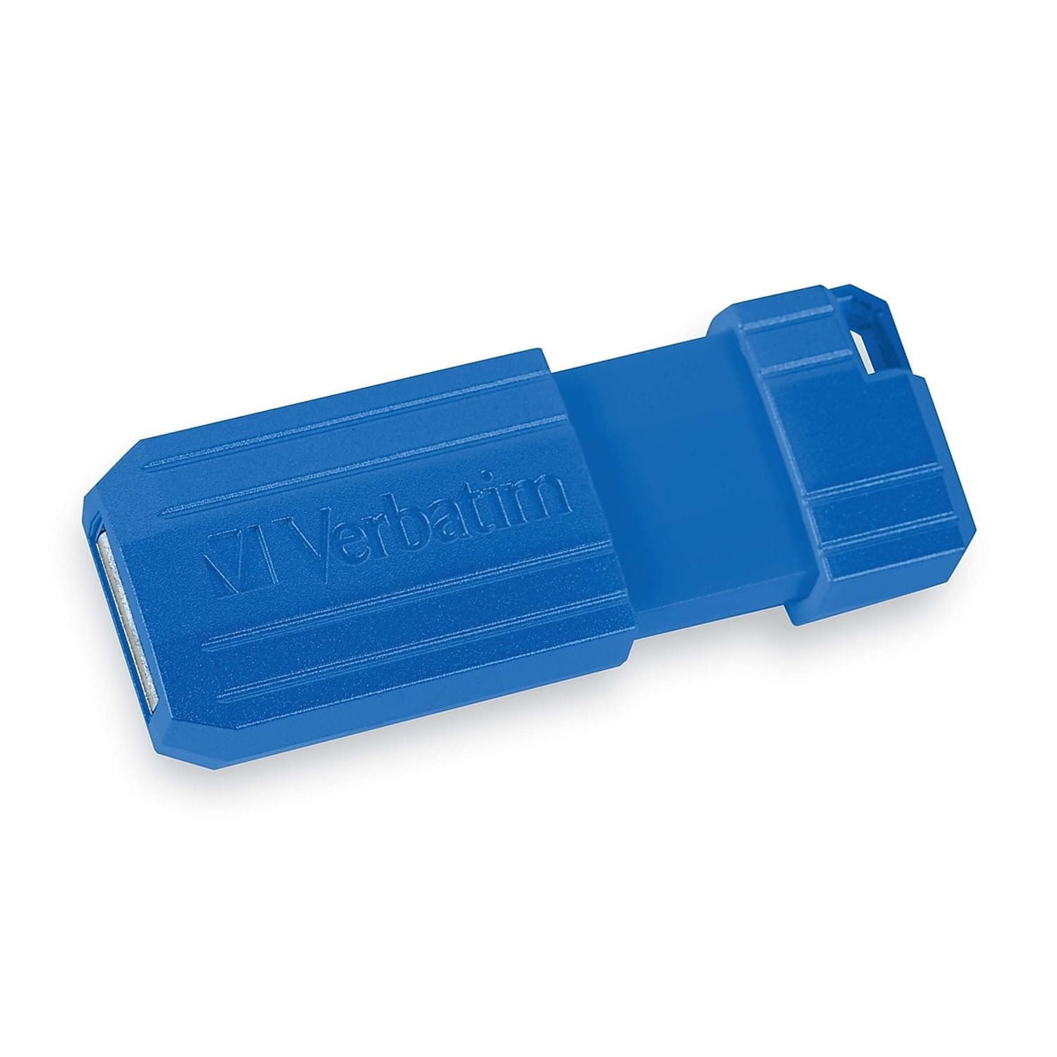 Verbatim PinStripe 128GB USB 2.0 Type-A Flash Drive Red and Blue 2/Pack (70391)