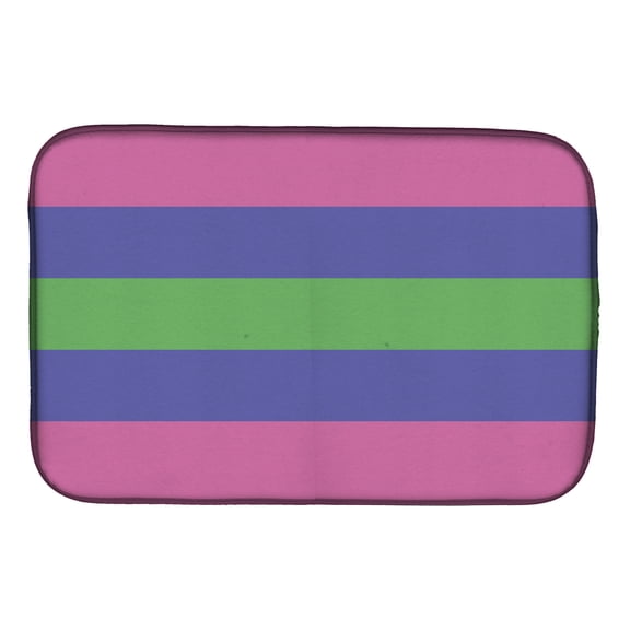 Trigender Pride Dish Drying Mat
