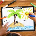 thumbnail image 3 of STOBOK A3 Horizontal Clipboard Drawing Paper Clip Pad Thick Plastic Writing Pad Office File Folder Clip (Black), 3 of 4
