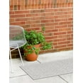 thumbnail image 5 of Unique Loom Outdoor Trellis Textured Collection Area Rug - Spatial (2' x 6' Runner Grey/Gray), 5 of 8