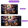 thumbnail image 5 of Spooky Halloween Night Witch Airedale Terrier Glowing Pumpkins Desk Mat Full Keyboard Mouse Pad Dale Waterside Dog Lover Large Mousepad - 12015, 5 of 5