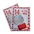 thumbnail image 1 of DPTALR 2pc Valentine Scratch Off Print Valentine's Day Scratch I Love You 14 Things Options Custom DIY Gift Scratcher, 1 of 5