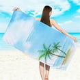 thumbnail image 2 of Extra Large Oversized Thin Quick Dry Microfiber Beach Towel, Sand Proof Bulk Travel Towel For Pool Swimming Vacation, Clearance Soft Absorbent Bath Sheet, AC, 2 of 8