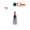 thumbnail image 1 of MYG 1Pc Hex Torx Screwdriver Bit 1/4 Inch Drive Socket Hand Tools T8-T40, 1 of 9