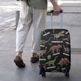 thumbnail image 3 of Travel Luggage Cover Suitcase Protector Fits 18-32 Inch Luggage Wheel Covers Patterned Travel Related Items Flower Luggage Protector Elastic Luggage Anti-scratch Suitcase Cover XL, 3 of 5