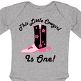 thumbnail image 4 of Inktastic 1st Birthday Cowgirl is One Girls Long Sleeve Baby Bodysuit, 4 of 5