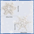 thumbnail image 4 of Kit de macramé DIY de 4 juegos, adornos navideños de macramé, copos de nieve de macramé, llaveros de macramé de invierno con instrucciones, kits de macramé, 4 of 8