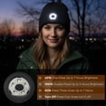 thumbnail image 6 of Beanie with Light, Unisex USB-C Rechargeable Headlamp Beanie Flashlight Beanie Hat for Men Women 5 LED Super Brightness Black, 6 of 7