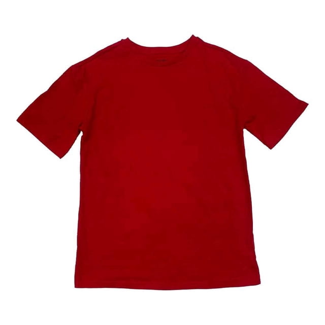 Playera George para Niño Liso Rojo Talla 8