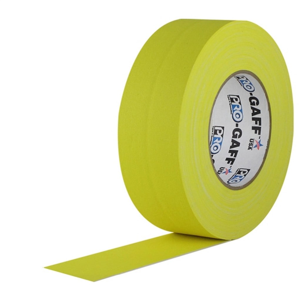 Green ProTapes 2 Width Pro Gaff Premium Matte Cloth Gaffers Tape with Rubber Adhesive 55 Yds Length 11 Mils Thick Pack of 1