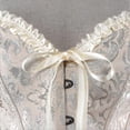 thumbnail image 4 of Szivyshi Women's Overbust Sweetheart Lace Up Plastic Bones Corset Bustier Top, 4 of 4