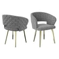 thumbnail image 2 of Ottomanson Palermos Mid Century Modern Easy Assembled Kitchen Dining Chair, Gray, Set of 2, 2 of 6