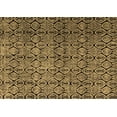 thumbnail image 1 of Ahgly Company Indoor Rectangle Abstract Brown Modern Area Rugs, 2' x 5', 1 of 4