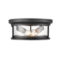 thumbnail image 3 of 4442-PBK-Millennium Lighting-Bresley - 2 Light Outdoor Flush Mount-5.25 Inches Tall and 12 Inches Wide-Powder Coated Black Finish, 3 of 7