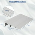 thumbnail image 2 of Threshold Ramps for Doorways, Door Threshold Ramp 4" Rise, Aluminum Entry Threshold Ramp for Doorways, Weight Capacity 700 LB, 2 of 9