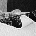 thumbnail image 5 of Erosebridal Retro Damask Flower Quilt Full,Silver Bowknot Queen And King Full Bedspread Sets For Adults,3-Piece, 5 of 7