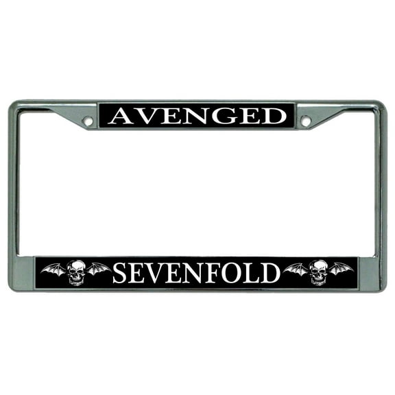 Avenged Sevenfold Chrome License Plate Frame