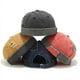 thumbnail image 3 of Zhuge Gorra de algodón lavada sin visera con parche elegante para hombre, gorra de marinero Docker negra, 3 of 4