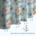 thumbnail image 3 of Pioneer Flower Floral Print Pattern Shower Curtain 72”x72", Bathroom Decorative Shower Curtain Set with 12 Hooks, Waterproof Washable, 3 of 3