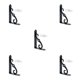 thumbnail image 1 of Riwesomey Soporte triangular estable y resistente en forma de L para estante de almacenamiento Moldura integrada en forma de L Estante de carga Type2 NO2, 1 of 6