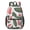 Black-1, variant on 17 Inch Lightweight Backpack,PVC Waterproof Oxford Fabric, Ergonomically Designed, with Large Capacity, Exotic Jungle Aesthetic